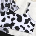 thumbnail image 3 of Hiiyo Girls 3 Piece Swimsuit Cow Print Bikini Set with Cover Up Bathing Suit, Sizes 4-11, 3 of 6