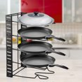 thumbnail image 4 of Pot Organizer Pot Storage Rack Multi Tiers Pot Frying Pan Lid Storage Rack Organizer Kitchen Cookware Stand Holder, 4 of 8