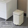 thumbnail image 4 of Retro Trash Bin Kitchen Trash Bin Step On Trash Bin Bathroom Trash Can Trash Bin Retro Trash Bin Light Luxury Thickening Square Step On Trash Can With Lid For Home Kitchen Bathroom, 4 of 7