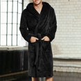 thumbnail image 5 of Fashion Mens Cotton Terry Cloth Bathrobe Shawl Collar Velour Spa Robe, 5 of 5