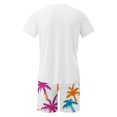 thumbnail image 4 of Weiqiqre Men's Graphic Short Sleeve Tee and Drawstring Waist Track Shorts Set Casual 2 Piece Outfit, 4 of 5