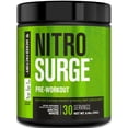 thumbnail image 1 of NITROSURGE Pre Workout Supplement - Endless Energy, Instant Strength Gains, Clear Focus, Intense Pumps - Nitric Oxide Booster & Preworkout Powder with Beta Alanine - 30 Servings, Arctic White, 1 of 9