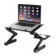 thumbnail image 1 of Laptop Table Stand Adjustable Riser with Mouse Pad and Fan Fully Ergonomic Mount Ultrabook Notebook Light Weight Aluminum Bed Tray, 1 of 10