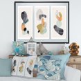 thumbnail image 3 of Designart Minimalistic Compostion of Organic Shapes I FLOAT FRAME WALL ART, 3 of 4
