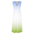 thumbnail image 4 of Yuyuzo Robes de Plage pour Femmes 2025 Décolleté en V Profond Sans Manches Robes Longues de Fête Fluides Boho Vacances Robe Maxi, 4 of 5