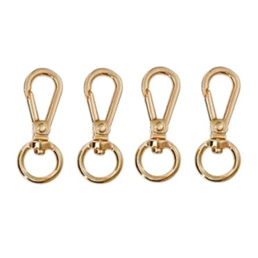 Rongfmy Metal Swivel Clasps Lanyard Snap Hook Lobster Claw Clasp Jewelry Findings Gold