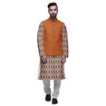 thumbnail image 1 of Atasi Ensemble Kurta Pyjama Ethnique Classique à Manches Longues Imprimé pour Hommes Tenue Décontractée, 1 of 5