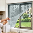 thumbnail image 1 of Ovzne Self Adhesive Window Screen, No Drill Mosquito Net Mesh, Adjustable Replacement Insect Screen for Home Windows Kitchen Bedroom Gray, 1 of 6
