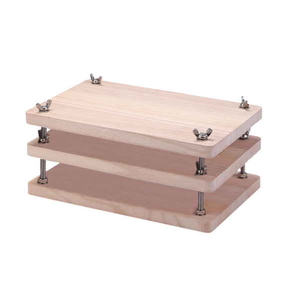 ZheElen Compact Wooden Card Binding Press Durable Flat Paper Press Machine Easy To Flat Paper Machine For Photo Album Card