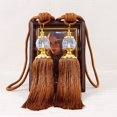 thumbnail image 2 of 2×Luxury Curtain Holdbacks Rope Tie Backs Tassel Tiebacks Beaded Ball Decor Pair, 2 of 7