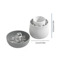 thumbnail image 3 of Tunhigl Ice Ice Tray Ice Maker With Lid Ice Bucket Press Type Easy To Release Ice Cup Suitable For Refrigerator Whiskey Water, 3 of 8