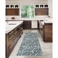 thumbnail image 4 of Leona 2' x 8' Washable Runner, Ivory and Black, 4 of 6