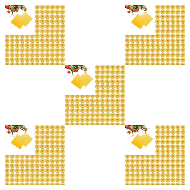 QualitChoice 100pcs Square Aluminum Foil Wrappers Colorful Package Candy Chocolate Lollipops Gold 5Set
