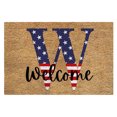 thumbnail image 2 of TopLLC Bathroom Rugs 4th Of July Door Mat Patriotic Doormat Entryway Rug Welcome Independence Day Doormat Stain And Fad Patriotic Decor Welcome Outdoor Mat A map, 2 of 2