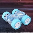 thumbnail image 4 of Blue Friction Power Flip Shock Withstand Car For Kids Age 3 Plus Double Sided Inertial Action Toy Birthday Present Abs Plastic Durable Lightweight Design, 4 of 7