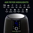 thumbnail image 2 of Simple Living Products XL 5.8QT Hot Digital Air Fryer. Includes 8 Presets & Keep Warm Function, 2 of 5