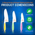thumbnail image 2 of 3-Piece Nylon Kitchen Baking Knife Set, 2 of 7