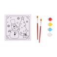 thumbnail image 4 of Christmas PYO Canvas Set for Kids PYO Paint with Two Brushes and Four Paint Pots Holiday Time, 4 of 8