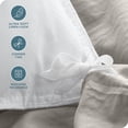 thumbnail image 2 of Bare Home Sandwashed Duvet Cover Set - Ultra-Soft - Premium 1800 Collection - 3 Piece - King, Fog, 2 of 7