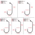 thumbnail image 2 of 100pcs Fishing Hooks High Carbon Steel Barbed Hooks Extra Strong Hooks, 2 of 6