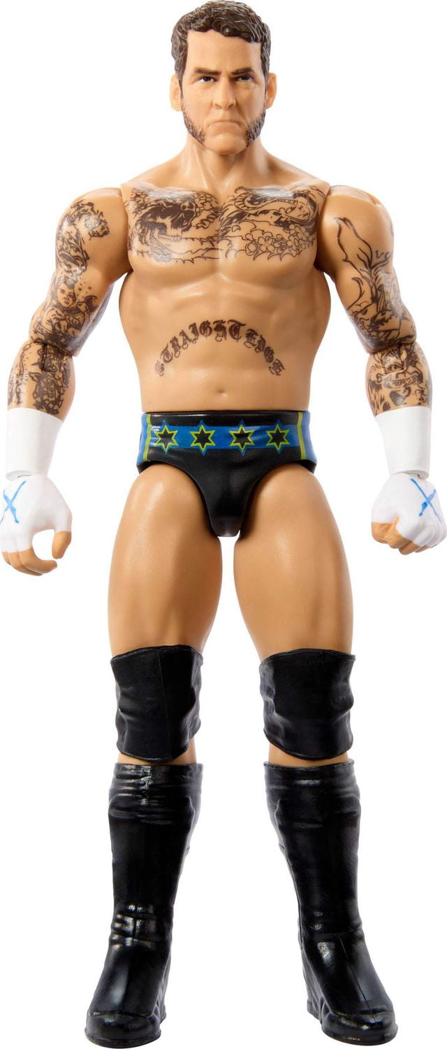WWE CM Punk Figurine articulée réaliste à collectionner de 15cm