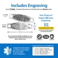 thumbnail image 2 of MedicEngraved Stainless Steel Custom Medical Alert Bracelet - 4mm Paperclip Link, 2 of 7