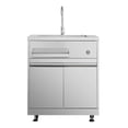 thumbnail image 1 of 32" Professional Outdoor Kitchen Sink Cabinet in Stainless Steel, 1 of 5
