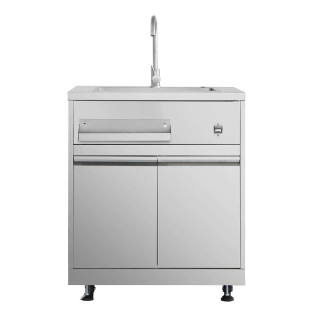 32" Professional Outdoor Kitchen Sink Cabinet in Stainless Steel