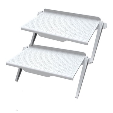 LSLJS Punch-Free Computer Monitor Rack Plastic Tv Set-Top Box Screen Bracket Router Storage Rack, Multifunctional Shelf