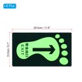 thumbnail image 2 of Unique Bargains PVC Exit Sticker Sign, 11.6' x 6.1' Self Adhesive Door Exit Sign Footprint Floor Sticker, Green 6Pack, 2 of 6