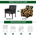 thumbnail image 4 of Housses de Chaise Extensibles avec Accoudoirs, Housse de Chaise d'Appoint Imprimée, Fauteuil Fleur, Housses de Fauteuil de Banquet Douces, Housses de Chaise Lavables pour Salon, Bureau, Réception, Lecture, Sofa, 4 of 7