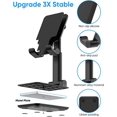 thumbnail image 5 of Jinsinto Adjustable Cell Phone Stand, Foldable Phone Holder Tablet Stand for Desk, Angle Height Adjustable Cell Phone Stand black, 5 of 5