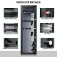 thumbnail image 3 of Gun Safe, Quick Access 4-5 Digital Gun Safe, Gun Safes for Guns and Shotguns, Gun Safe with Adjustable Support Frame, Pistols Rack, Ammo Storage Shelf and Pistol Bag, 3 of 9