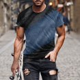 thumbnail image 1 of Aqestyerly T-Shirt Décontracté pour Homme à Manches Courtes, Col Rond, Haut Imprimé, Mode Été, Chemise pour Usage Quotidien HWRETIE, 1 of 4