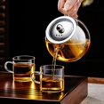 thumbnail image 3 of Glass Teapot Stovetop 22 OZ/650ml, Tea pot with Removable 18/8 Stainless Steel Infuser, Borosilicate Clear Tea Kettle, Teapot Blooming and Loose Leaf Tea Maker Tea Brewer for Camping, Travel, 3 of 6