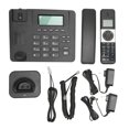 thumbnail image 2 of Office Phone System, 10 Ringing Options Corded Cordless Phone System US Plug 100-240V Black  for Business, 2 of 7