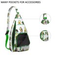 thumbnail image 2 of Green Avocado Sling Backpack - Healthy Fruit Art Print, Fashionable Multi-Functional Travel Bag, 2 of 4