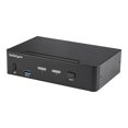 thumbnail image 2 of StarTech.com 2 Ports DisplayPort KVM Switch, 4K 60Hz, Simple Affichage, Double Port UHD DP 1.2 USB KVM Switch avec Hub USB 3.0 Intégré et Audio, Dell, HP, Apple, Lenovo, TAA Conforme - Clavier/vidéo/souris Switch (SV231DPU34K) - KVM / Audio / USB Switch - 2 x KVM / Audio / USB - Bureau - TAA Conforme, 2 of 9