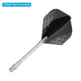 thumbnail image 4 of Unique Bargains Dart Flights, 9 Pack PET Standard Darts Accessories Geometric Style, Black, Gray, 4 of 5