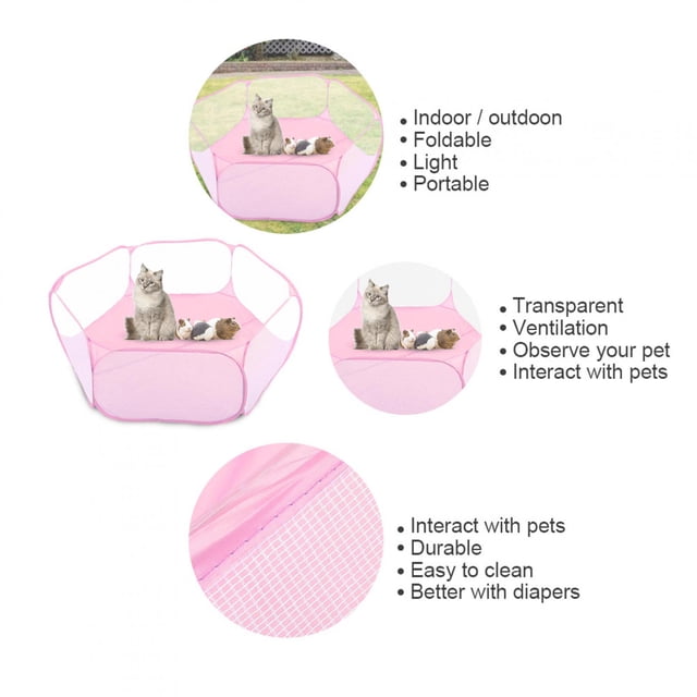 Pet Cage Tent, Non-woven Fabric Pet Folding Fence Small Portable Comfortable For Rest For Playing