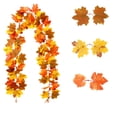 thumbnail image 2 of Birdeem Halloween Decorations for Home, Outside Halloween Decorations, Halloween Decorations Simulated Maple Leaves Halloween Simulation Green Plants Bar Home Garden Decorations, Home Bar Furniture, 2 of 6