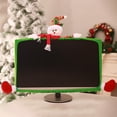 thumbnail image 1 of Birdeem Christmas Decorations for the Home, 1 Pack Christmas Computer Monitor Border Cover Tv Monitor Cover Elastic Laptop Computer Cover for Xmas Home Office Computer Decoration, 1 of 5