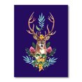 thumbnail image 3 of Designart Portrait de Cerf de Noël Mignon Art Mural Moderne et Contemporain sur Toile, 3 of 4