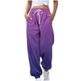 thumbnail image 2 of Simua Pantalon de Survêtement Léger pour Femmes avec Poches Dégradé pour la Course, 2 of 5