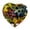 F, variant on Heart Cut Outs 1 Piece Hollowed Out Paper Craft Shape with Gear and Ball Design for DIY Decor and Stress Relief