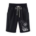 thumbnail image 1 of Plebaso Shorts pour Femmes Longueur Genou, Shorts Décontractés Imprimés à Revers, Shorts Légers d'Été pour Vacances, Shorts Graphiques, 1 of 3