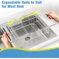 thumbnail image 3 of Dish Drying Rack in Sink Small Dish Drainers for Inside Sink Over The Sink Dish Racks Stainless Steel Drying Rack with Utensil Holder, 3 of 7