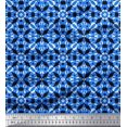 thumbnail image 1 of Soimoi Poly Georgette Fabric Abstract & Circle Geometric Print Fabric by The Yard 42 Inch Wide, 1 of 5