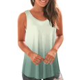 thumbnail image 2 of Yuyuzo Débardeurs pour Femmes Été Sans Manches T-Shirt Décontracté Col Rond Chic Color Block Blouse Fluide de Plage, 2 of 6