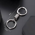 thumbnail image 3 of Aodebiao Porte-Clés à Double Anneau à Ressort, Porte-Clés Rétro Nordique à Double Anneau à Ressort avec Pince à Clé Détachable, Support de Porte-Clés Double en Alliage de Zinc, Accessoires de Porte-Clés en Forme de Ressort pour Diverses Clés, 3 of 5